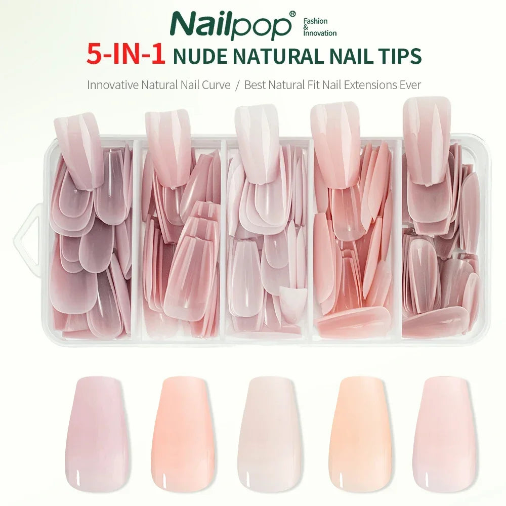 3-IN-1 Soft Nail Tips 140 PCS