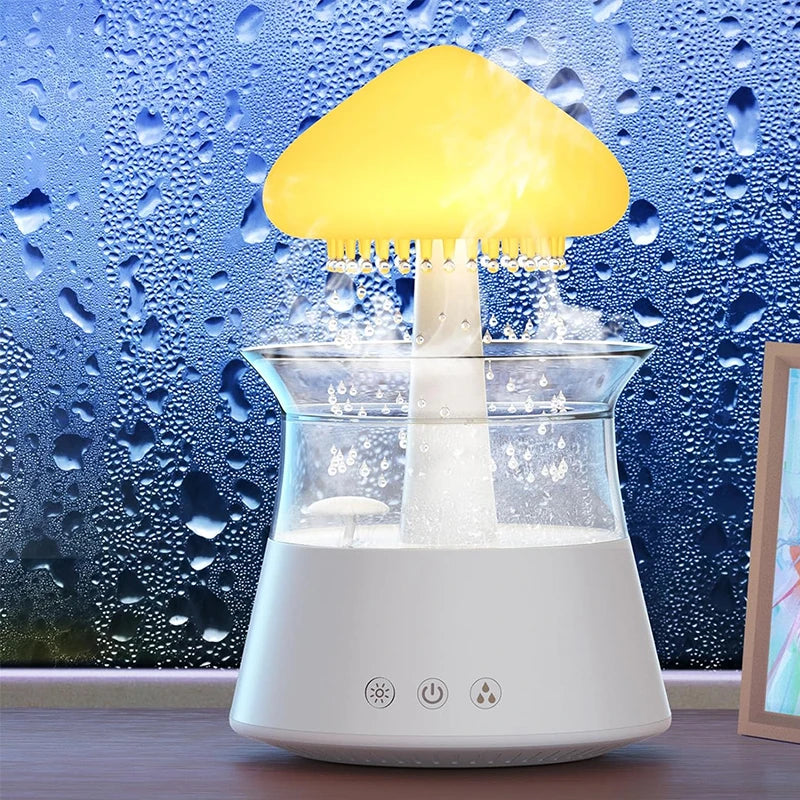 Rain Cloud Air Humidifiers 300ml with 7 Colors Mood Light