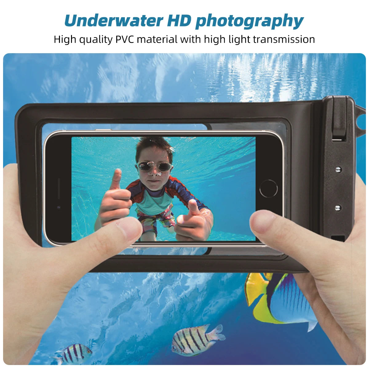 Waterproof Case for Phone Underwater Snow Rainforest Transparent