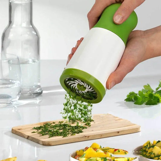 Manual Herb Grinder Stainless Steel Manual Herb Mill Vegetable Chopper Pepper Grinder Chili and Cilantro Kitchen Tool