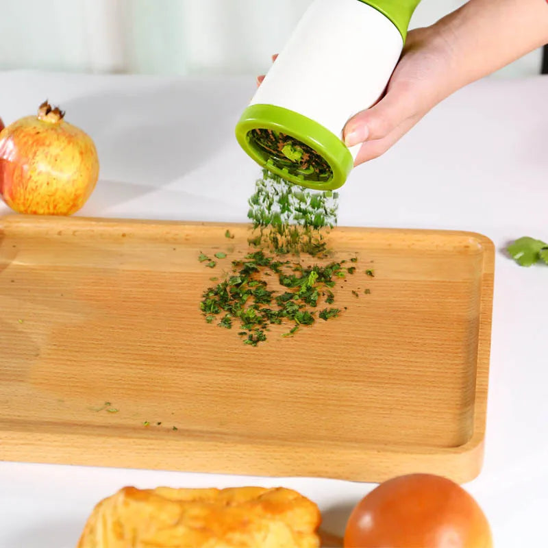 Manual Herb Grinder Stainless Steel Manual Herb Mill Vegetable Chopper Pepper Grinder Chili and Cilantro Kitchen Tool