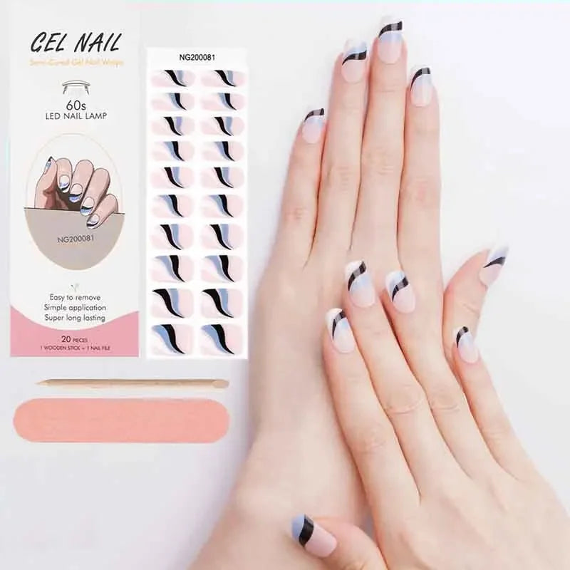 20 Tips High-Quality Semi-Cured Nail Wraps