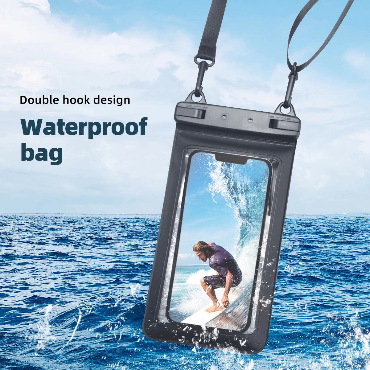 Waterproof Case for Phone Underwater Snow Rainforest Transparent