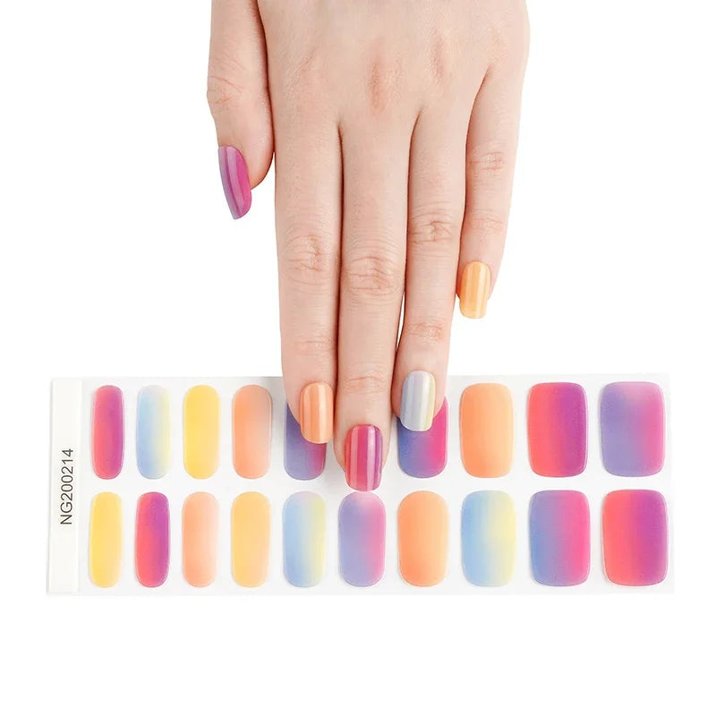 20 Tips High-Quality Semi-Cured Nail Wraps