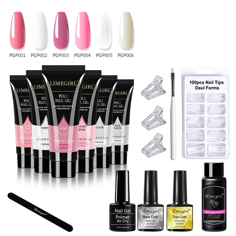 Poly Gel Nail Kit