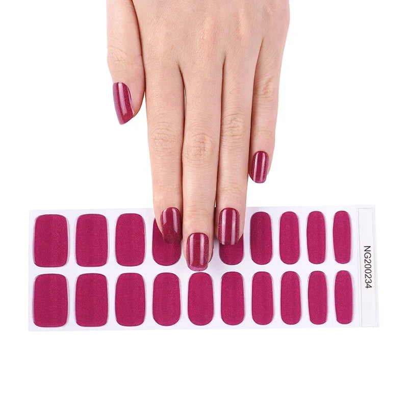 20 Tips High-Quality Semi-Cured Nail Wraps