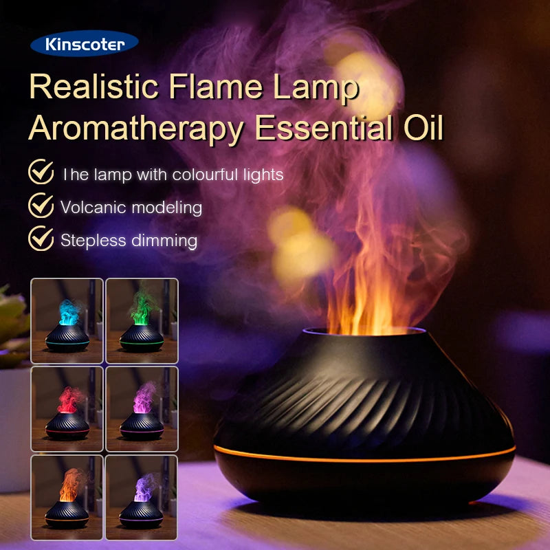 Volcanic Aromatherapy Humidifier 130ml USB Portable