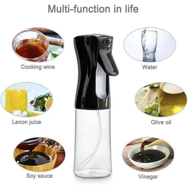 Olive Oil Sprayer Kitchen Accessories 200/300ml Baking Oil Spray for Air Fryer BBQ Cooking Vinegar and Oil Bottle Dispenser