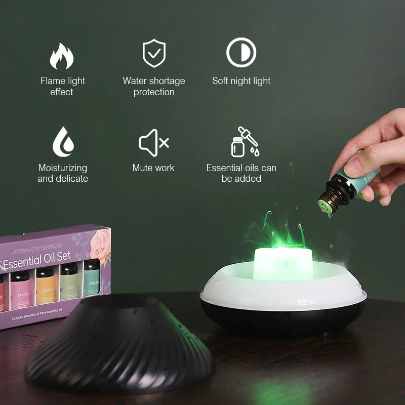 Volcanic Aromatherapy Humidifier 130ml USB Portable