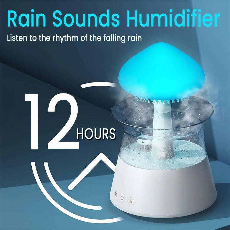 Rain Cloud Air Humidifiers 300ml with 7 Colors Mood Light