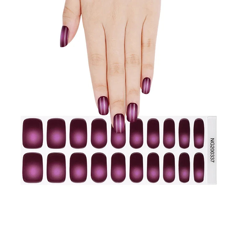 20 Tips High-Quality Semi-Cured Nail Wraps