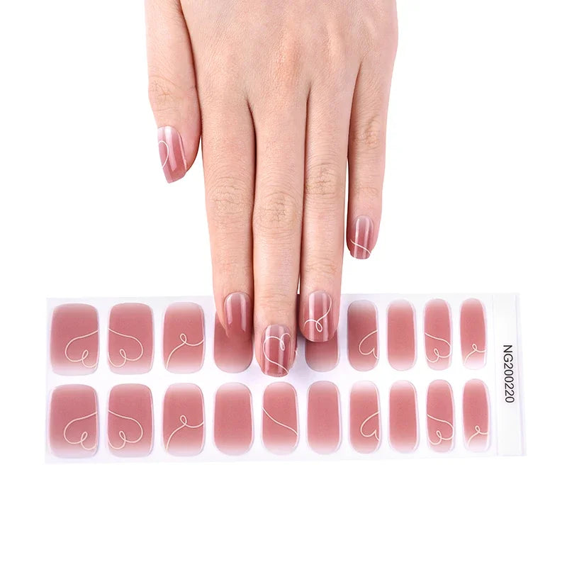 20 Tips High-Quality Semi-Cured Nail Wraps