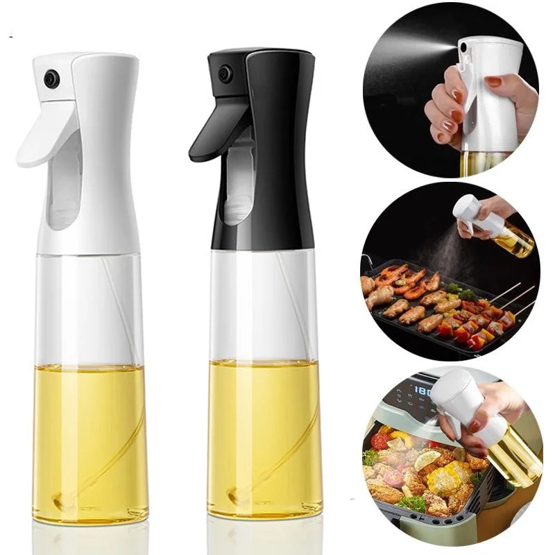 Olive Oil Sprayer Kitchen Accessories 200/300ml Baking Oil Spray for Air Fryer BBQ Cooking Vinegar and Oil Bottle Dispenser