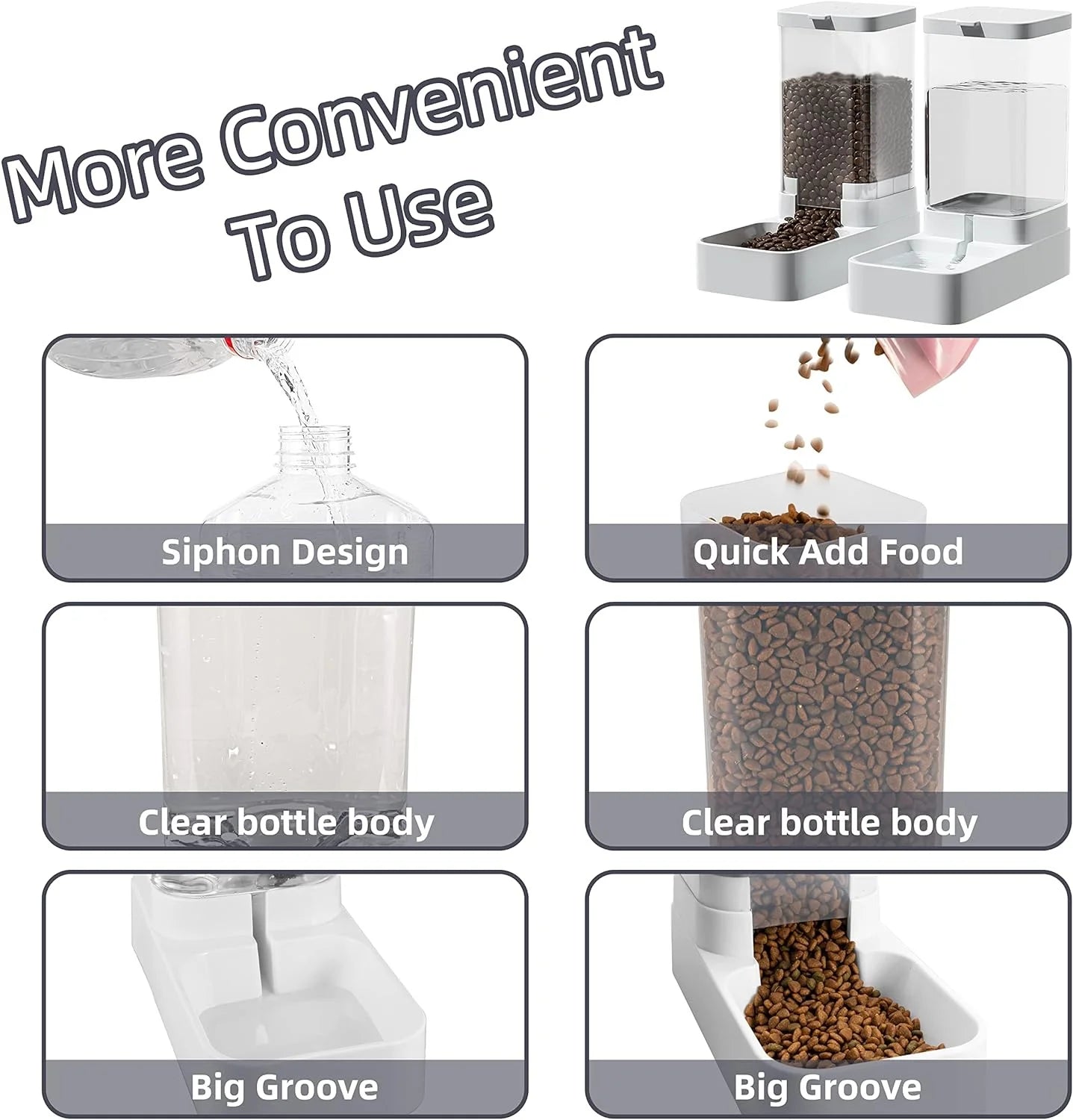 Dog Cat Feeder and Water Dispenser