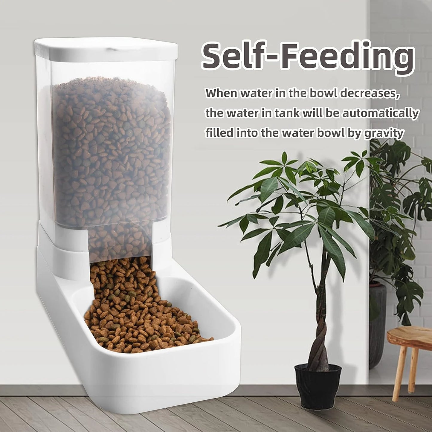 Dog Cat Feeder and Water Dispenser