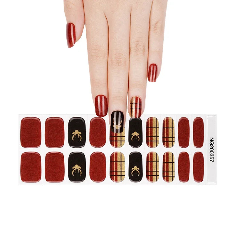 20 Tips High-Quality Semi-Cured Nail Wraps