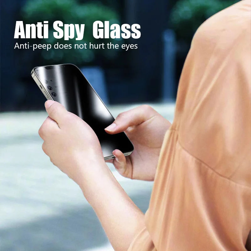 4 db Anti-Spy képernyővédő fólia iPhone 15 14 13 12 11 Pro Max 13 12 Mini Privacy Glass iPhone 14 15 8 7 Plus SE 2022 X XR készülékhez