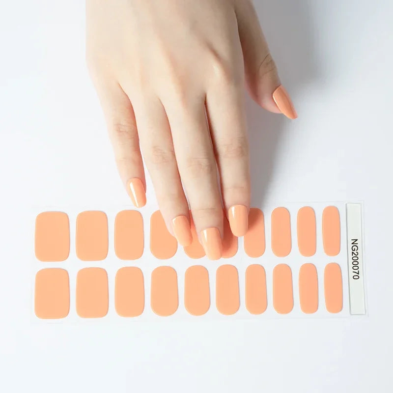 20 Tips High-Quality Semi-Cured Nail Wraps