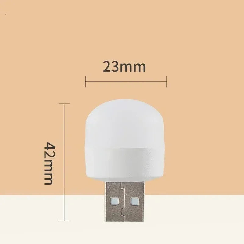 Mini USB éjszakai lámpa meleg fehér szemvédő könyv olvasólámpa USB csatlakozó számítógép mobil töltő LED éjszakai lámpa