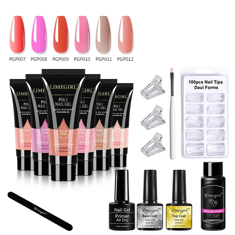 Poly Gel Nail Kit