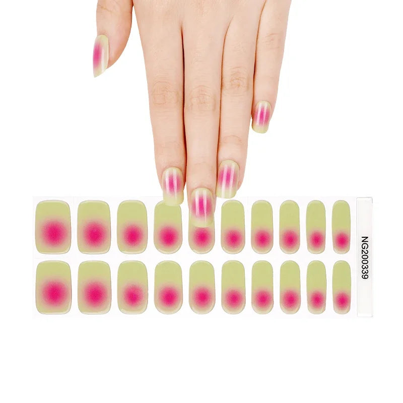 20 Tips High-Quality Semi-Cured Nail Wraps