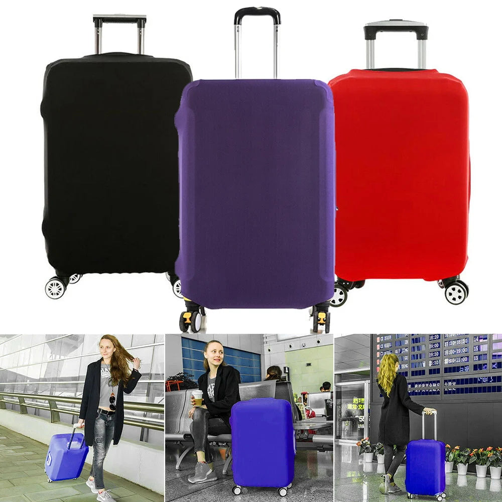 Luggage Cover Suitcase Protector Thicken Elasticity Dust Cover Anti-shopper Bear Print Scratch Protective Set 18-32 Inch Trolley