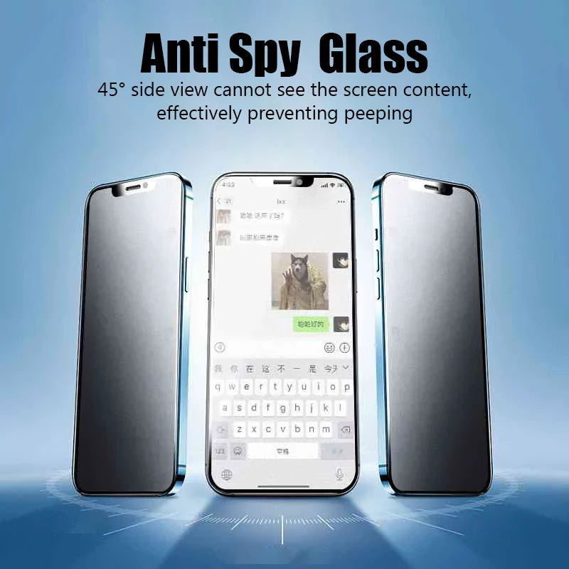 4 db Anti-Spy képernyővédő fólia iPhone 15 14 13 12 11 Pro Max 13 12 Mini Privacy Glass iPhone 14 15 8 7 Plus SE 2022 X XR készülékhez