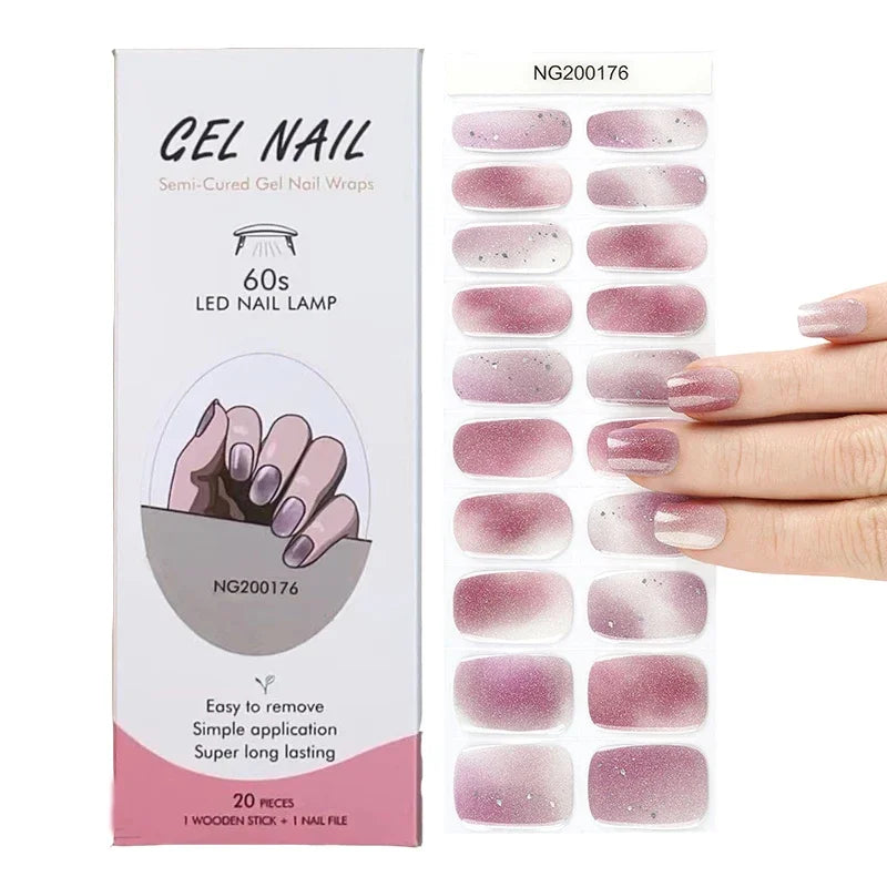 20 Tips High-Quality Semi-Cured Nail Wraps