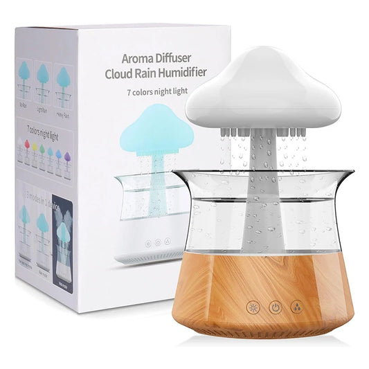 Rain Cloud Air Humidifiers 300ml with 7 Colors Mood Light