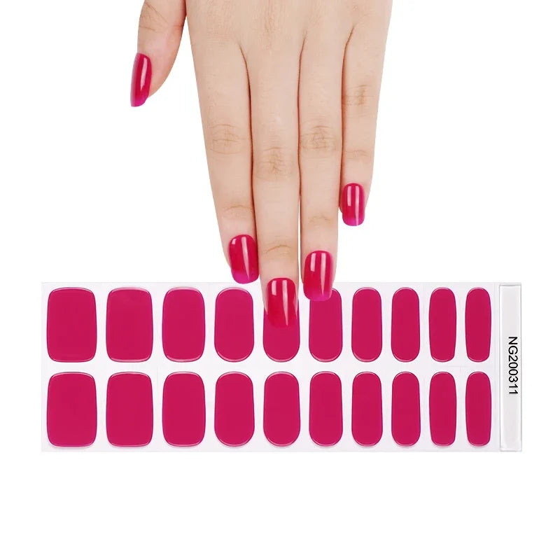 20 Tips High-Quality Semi-Cured Nail Wraps